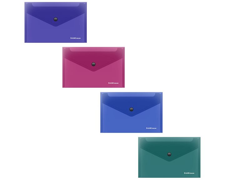 Φάκελος Κουμπί ErichKrause Card Size Glossy Vivid 59152