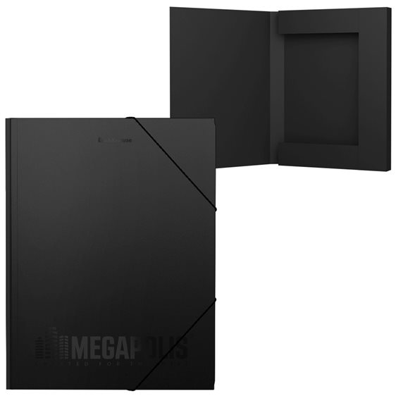 Κουτί Αρχείου Πλαστικό Erichkrause A4 3cm με Λάστιχο Megapolis Black 50395