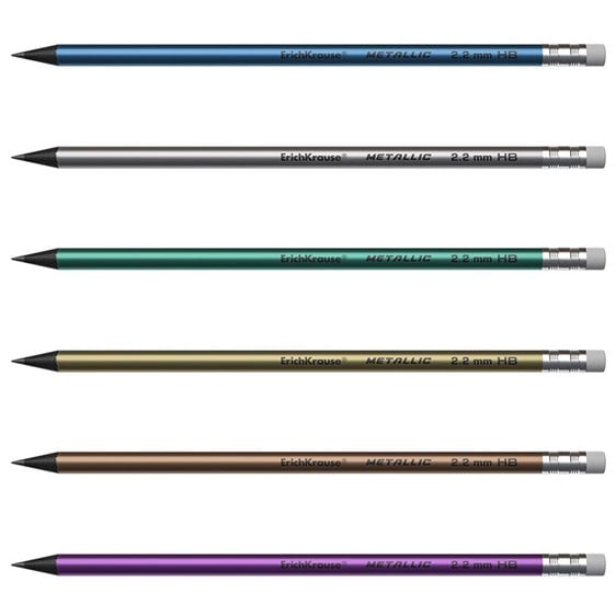 Μολύβι με Γόμα Erichkrause Metallic HB 2.2mm 55274
