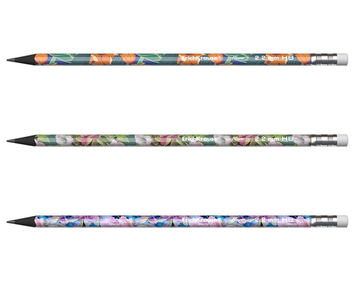 Μολύβι με Γόμα Erichkrause Flower HB 2.2mm 55282