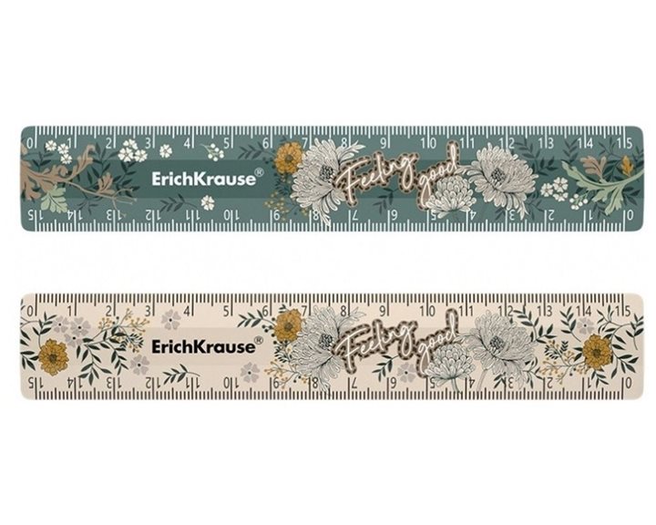 Χάρακας ErichKrause 15cm Natural Life 55427