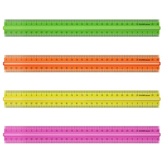 Χάρακας με Λαβή ErichKrause 30cm Neon Colors 55524