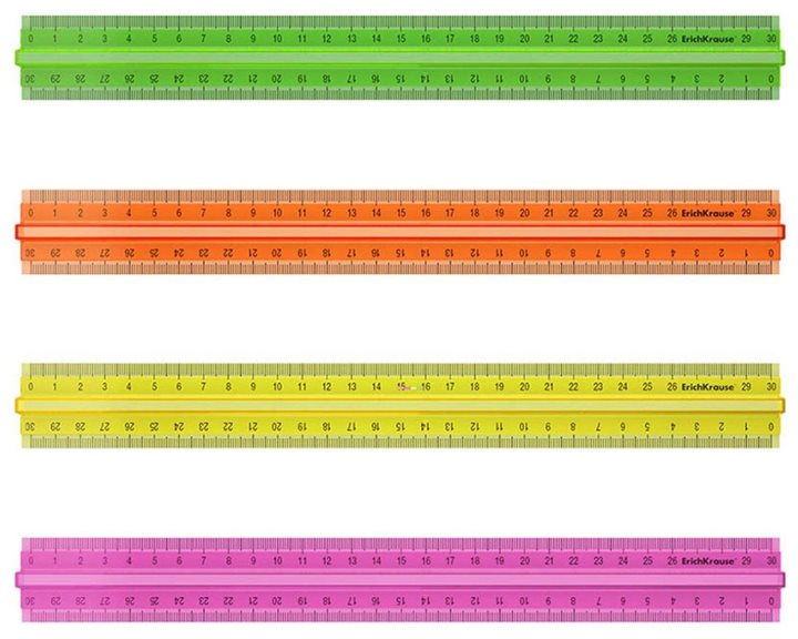 Χάρακας με Λαβή ErichKrause 30cm Neon Colors 55524