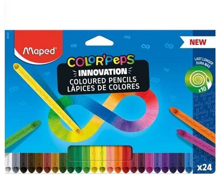 Ξυλομπογιές Maped Color Peps Infinity 24τμχ.