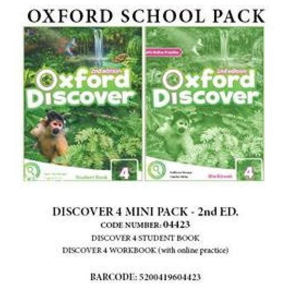 OXFORD DISCOVER 4 PACK MINI (INCL. SB + WBK WITH ONLINE PR.) - 04423 2ND ED
