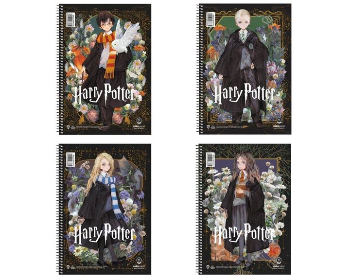 Τετράδιο Σπιράλ 17x25 Salko Harry Potter Deathly Hallows 4Θεμ.120φυλ.