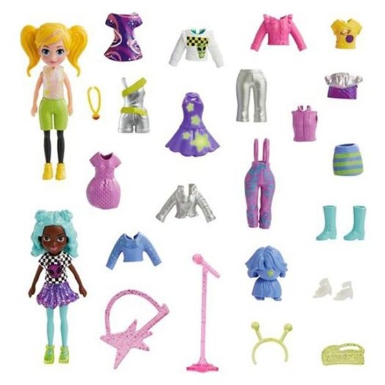 Mattel Polly - Νεα Κουκλα Με Μοδες Μεγαλο Pack Pop Star Spotlight
