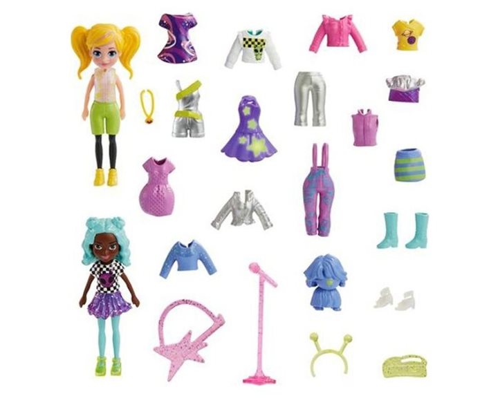 Mattel Polly - Νεα Κουκλα Με Μοδες Μεγαλο Pack Pop Star Spotlight