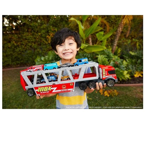 Mattel Matchbox Fire Rescue Hauler Πυροσβεστική Νταλίκα