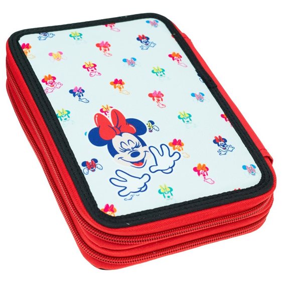 Κασετίνα Gim Διπλή Γεμάτη Minnie Comfy Routine 340-37100