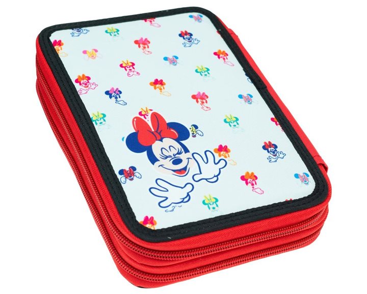 Κασετίνα Gim Διπλή Γεμάτη Minnie Comfy Routine 340-37100