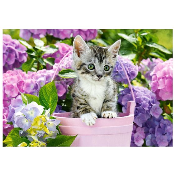 Παζλ Castorland 1500τμχ. Kitten In Basket C-152001-2