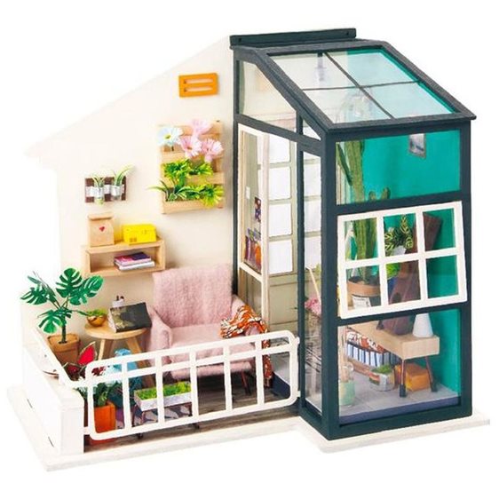 Robotime Κατασκευή House Balcony Daydreaming Model Craft Kit Sunroom