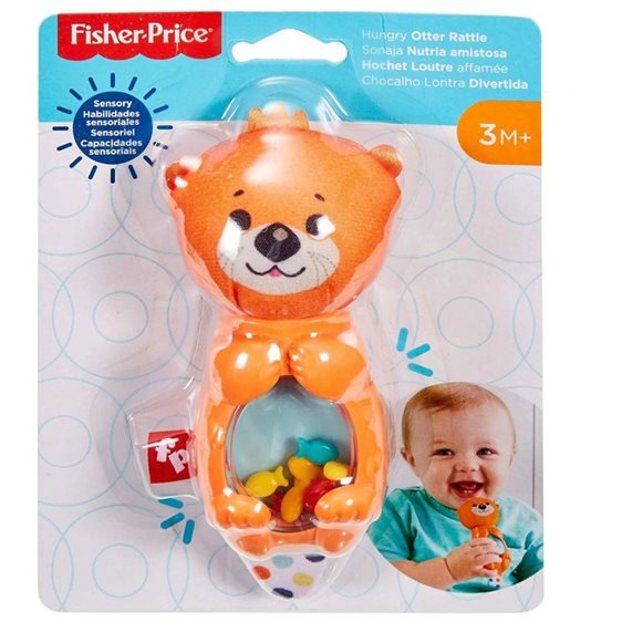 Fisher-Price Hungry Otter Rattle Ζωάκια Κουδουνίστρες - Βίδρα