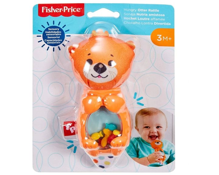 Fisher-Price Hungry Otter Rattle Ζωάκια Κουδουνίστρες - Βίδρα