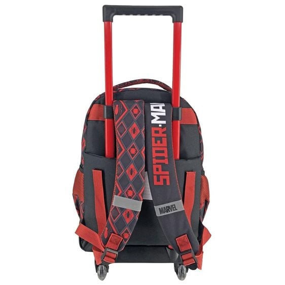 Τσάντα Τρόλλευ Δημοτικού Must 34x20x45 εκ. με 3 θήκες Spiderman