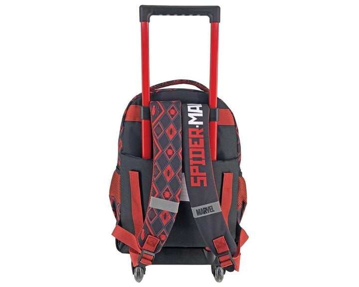 Τσάντα Τρόλλευ Δημοτικού Must 34x20x45 εκ. με 3 θήκες Spiderman