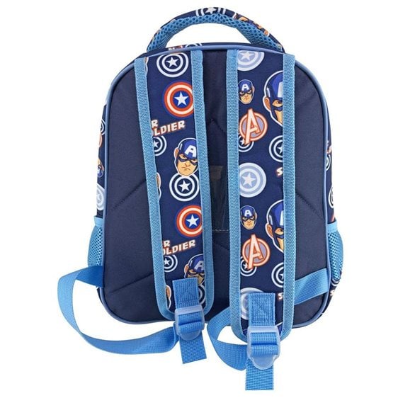 Τσάντα Πλάτης Νηπίου Must 27χ10χ31cm 2 Θήκες Avengers Captain America Super Soldier