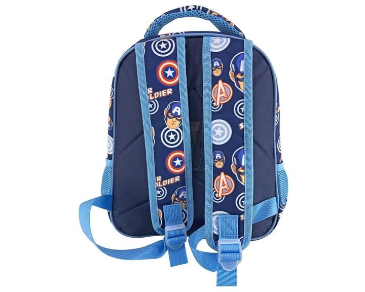 Τσάντα Πλάτης Νηπίου Must 27χ10χ31cm 2 Θήκες Avengers Captain America Super Soldier