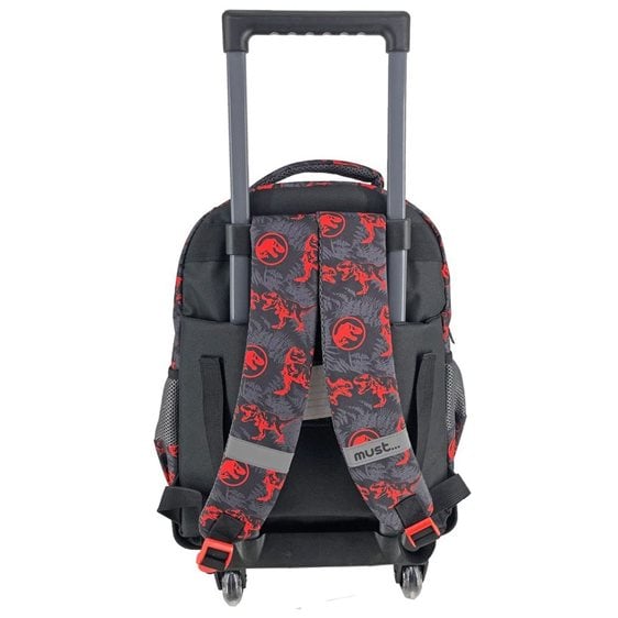 Τσάντα Τρόλλευ Must 34x20x44cm 3 Θήκες Jurassic T-Rex Roarrr