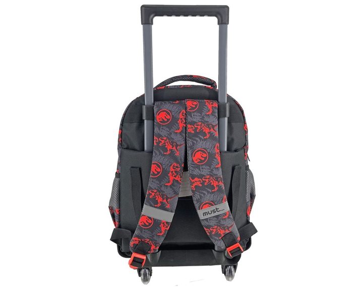 Τσάντα Τρόλλευ Must 34x20x44cm 3 Θήκες Jurassic T-Rex Roarrr