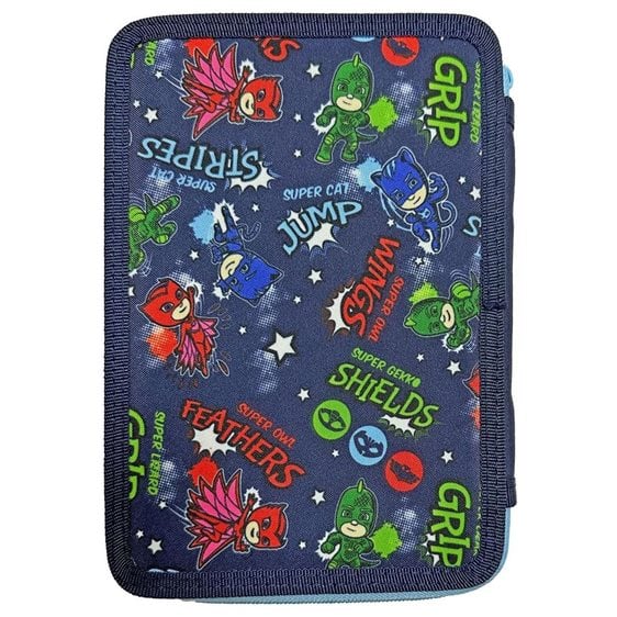 Κασετίνα Must Διπλή Γεμάτη 15χ5χ21 PJ Masks Anyone Can Be Hero