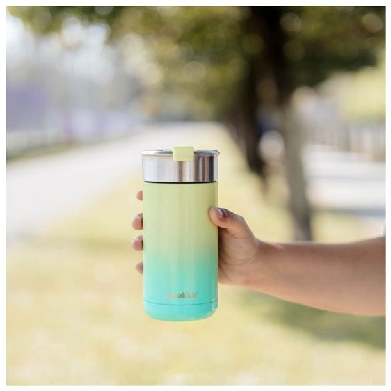 Ποτήρι Θερμός Ανοξείδωτο Quokka 400ml Lemnon Lime