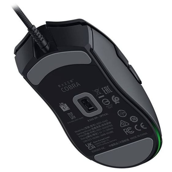 Razer COBRA - 56g Lightweight Gaming Mouse - RGB UNDERGLOW - 8500 DPI