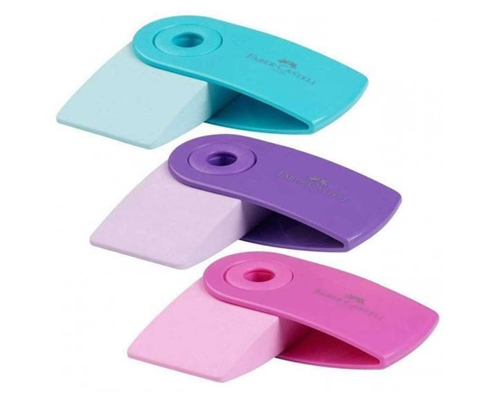Γόμα Faber Castel Μινι Sleeve Spark Λιλά Ροζέ Τυρκουάζ 182415