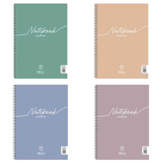 Τετράδιο Σπιράλ Α4 Salko Notebook Natura 1Θέμα 6386