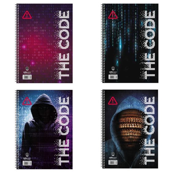 Τετράδιο Σπιράλ 21x29 Salko The Code 4Θ. 6369