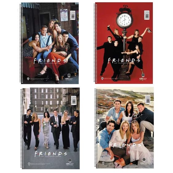 Τετράδιο Σπιράλ 17x25 Salko Friends Vol.2  4Θεμ. 120φυλ. 7384