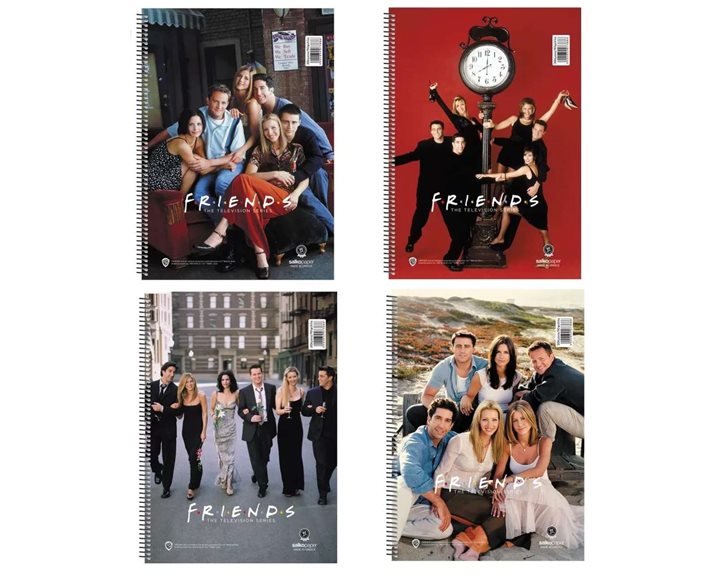 Τετράδιο Σπιράλ 17x25 Salko Friends Vol.2  4Θεμ. 120φυλ. 7384