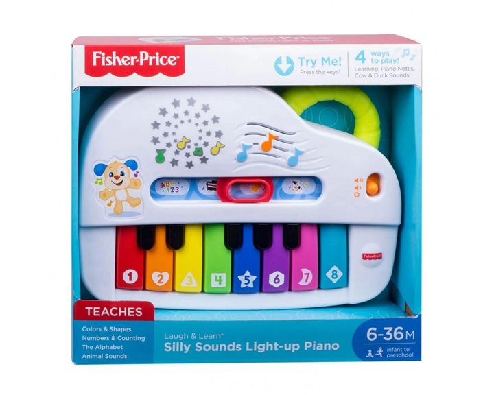 Mattel Fisher Price Laugh And Learn Εκπαιδευτικό Πιάνο Με Φώτα GFV21