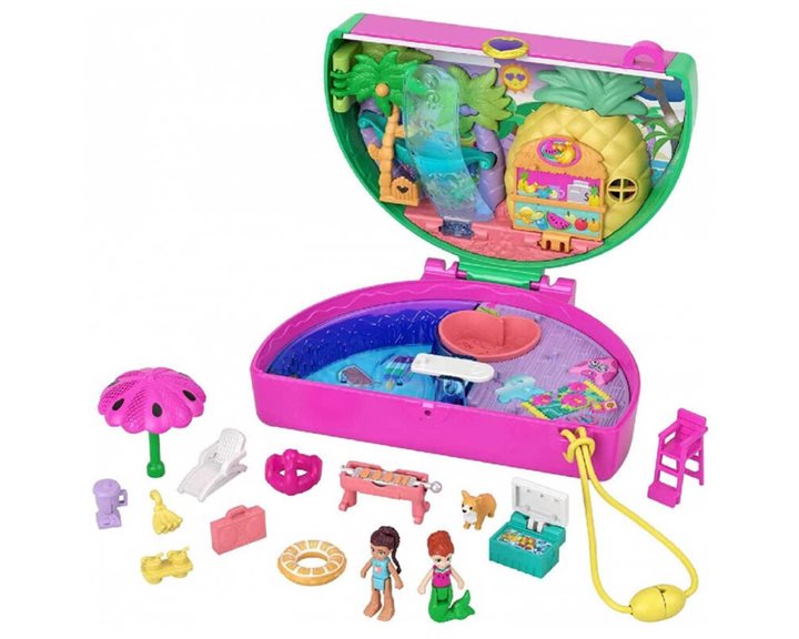 Mattel Polly Pocket Mini - Ο Κοσμος Της Σετακια Watermelon Pool Party