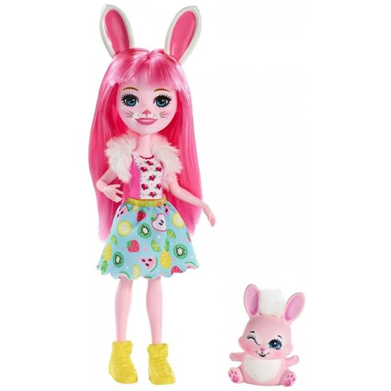 Mattel Enchantimals Κούκλα Και Ζωάκι Sage Skunk And Caper