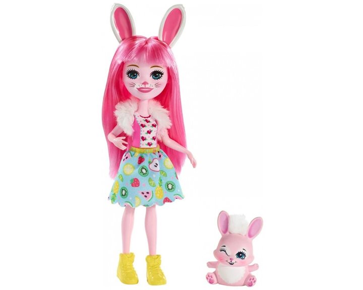 Mattel Enchantimals Κούκλα Και Ζωάκι Sage Skunk And Caper