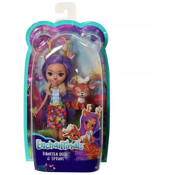 Mattel Enchantimals Κούκλα Και Ζωάκι Danessa Deer And Sprint