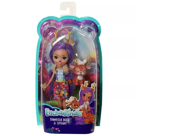 Mattel Enchantimals Κούκλα Και Ζωάκι Danessa Deer And Sprint