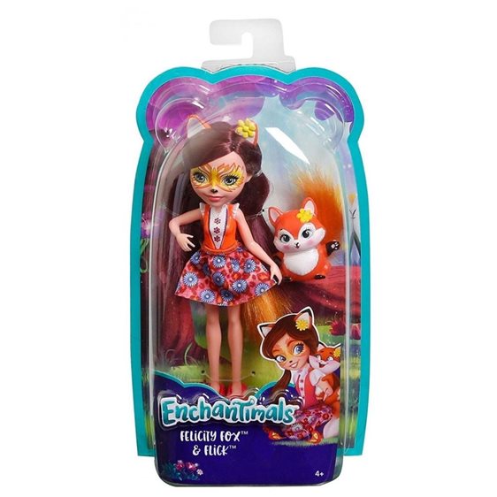 Mattel Enchantimals Κούκλα Και Ζωάκι Felicity Fox And Flick