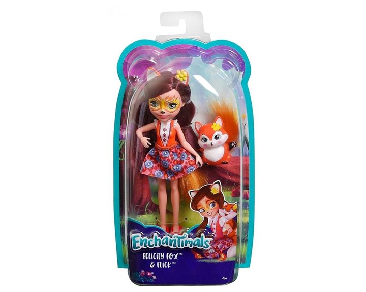 Mattel Enchantimals Κούκλα Και Ζωάκι Felicity Fox And Flick