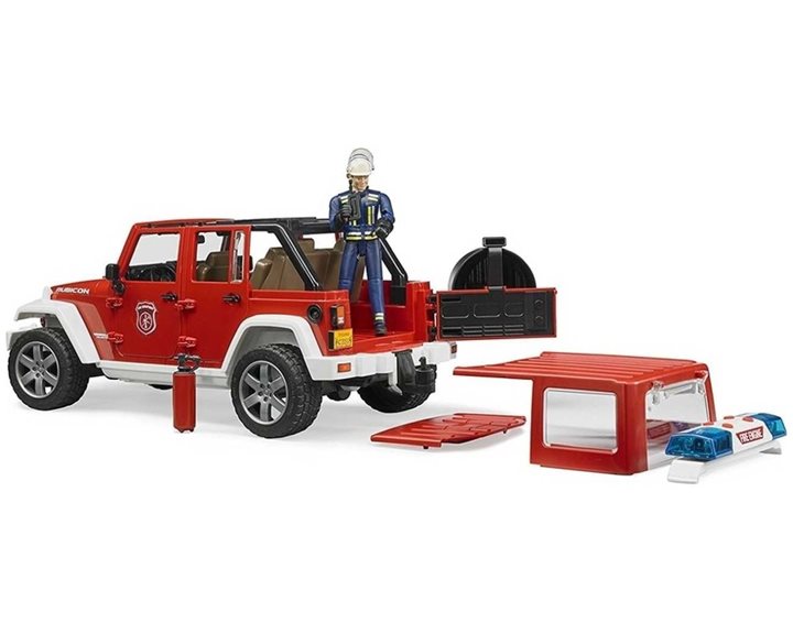 Burder Πυροσβεστικό Geep Wrangler με Πυροσβέστη 1:16 BR002528