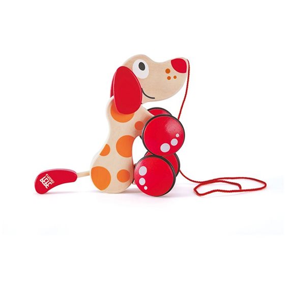 Hape Push & Pull Ξυλ.Συρόμενο Σκυλάκι Walk-A-Long Puppy/Fsc 0401.E0347B-E0352A