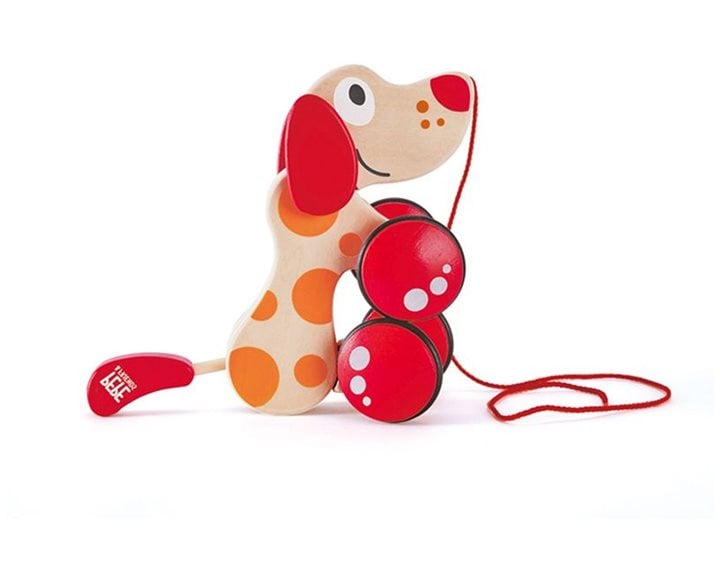 Hape Push & Pull Ξυλ.Συρόμενο Σκυλάκι Walk-A-Long Puppy/Fsc 0401.E0347B-E0352A