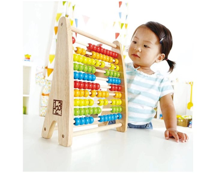 Hape Early Explorer Ξύλινος Άβακας Rainbow Bead Abacus (E0412A)
