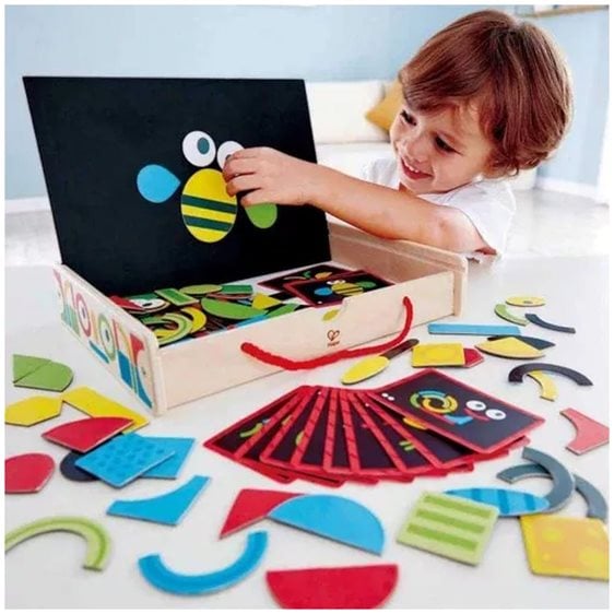 Hape Early Explorer Ξύλινο Magnetic Art Box-105Τμχ (E1631)