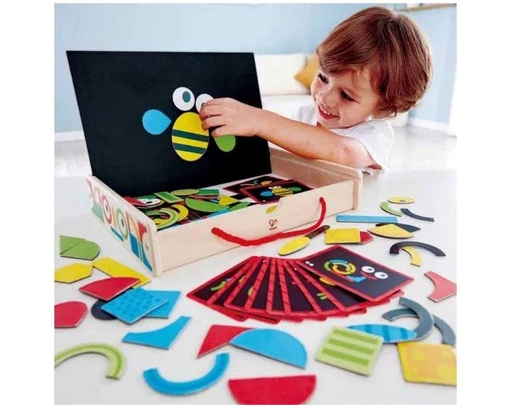 Hape Early Explorer Ξύλινο Magnetic Art Box-105Τμχ (E1631)