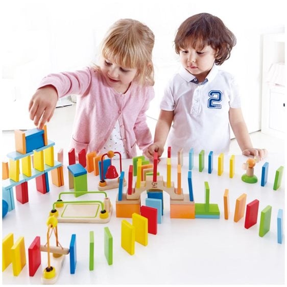 Hape Early Explorer Ξύλινο Dynamo Dominoes (E1042)