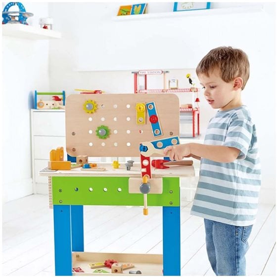 Hape Early Explorer Ξύλινος Πάγκος Εργασίας Master Workbench (E3000)