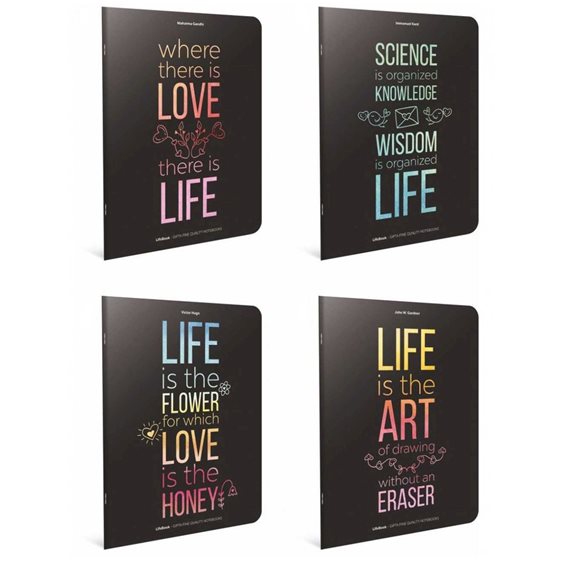 Τετράδιο Καρφίτσα Life Book A4 40φ.80gr